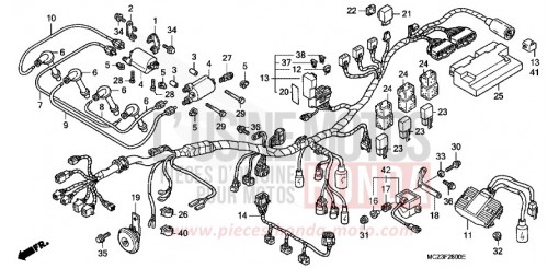 WIRE HARNESS CB900F2 de 2002